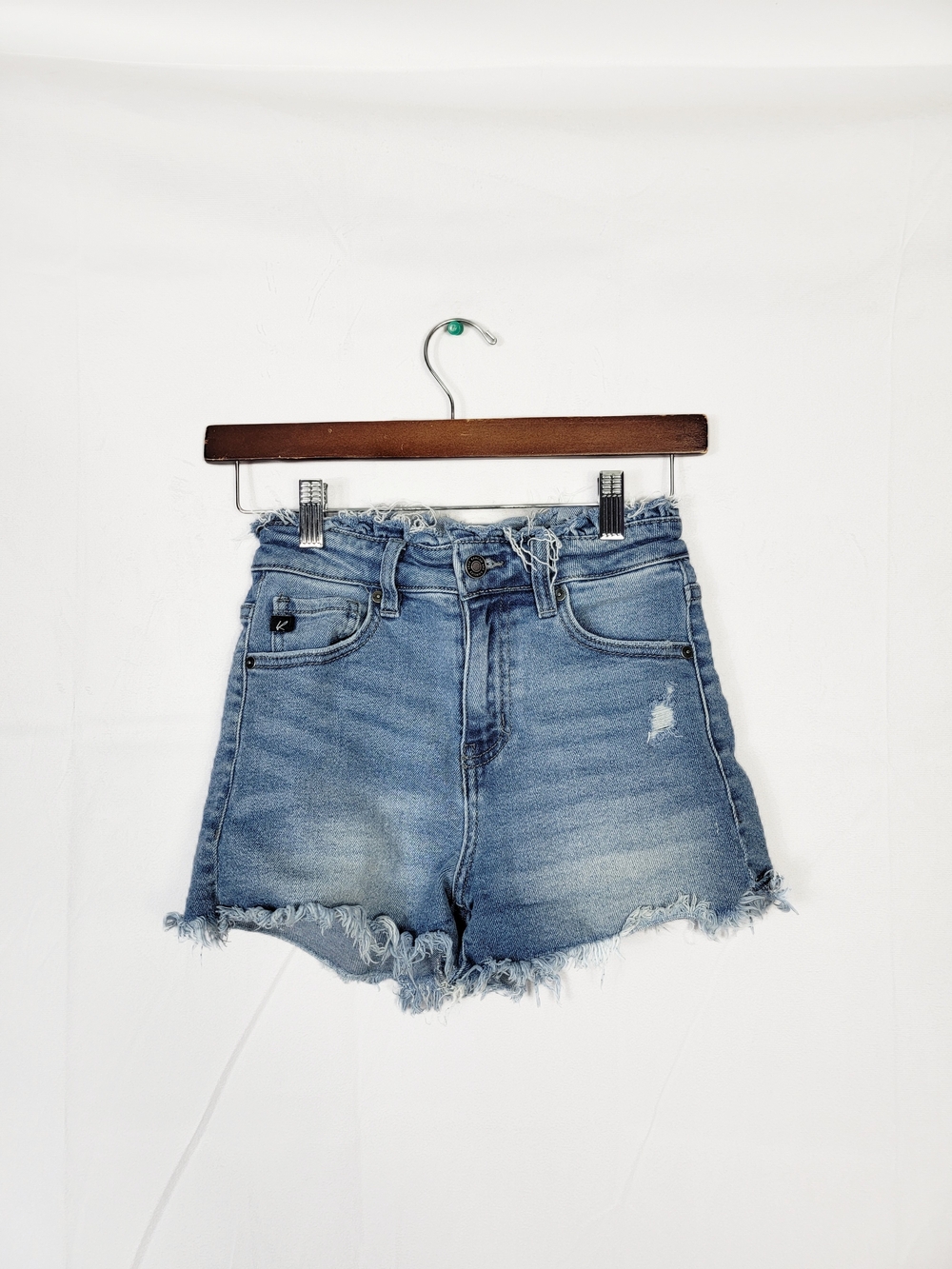 Size 1/24 High Waisted, Fringe Kancan Shorts